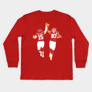 Patrick mahomes and Travis kelce Kids Long Sleeve T-Shirt